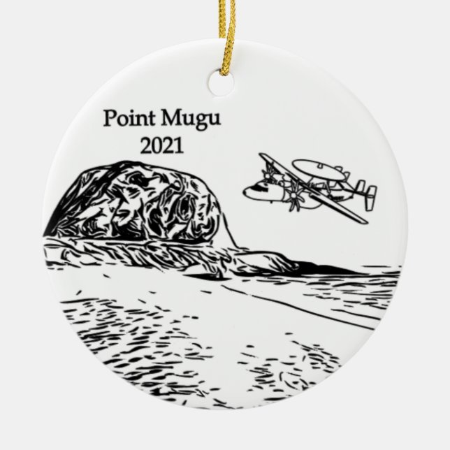 E2 Point Mugu Rock Ornament (Front)