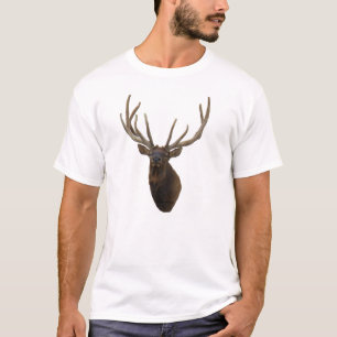 E48 Bull Elk Head in Velvet T-Shirt