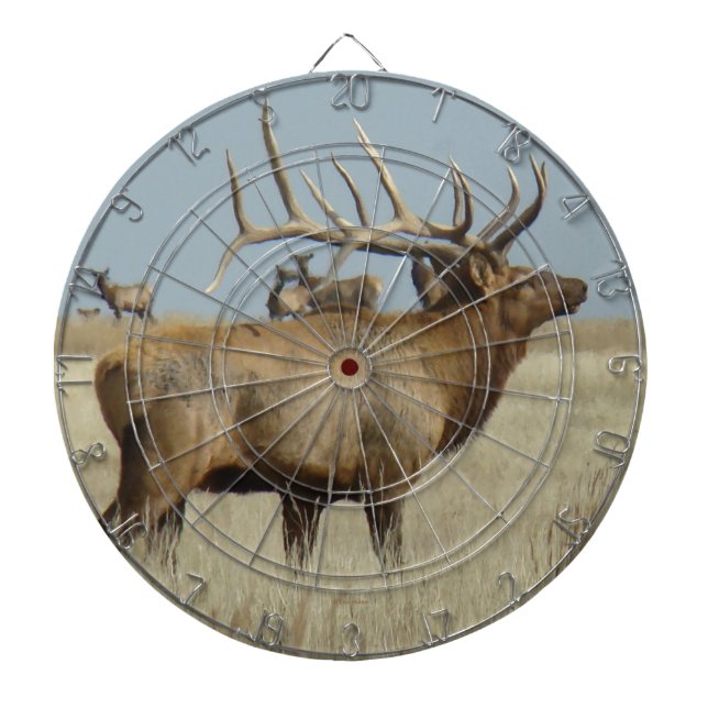 E4 Bull Elk Herd Master Dartboard (Front)