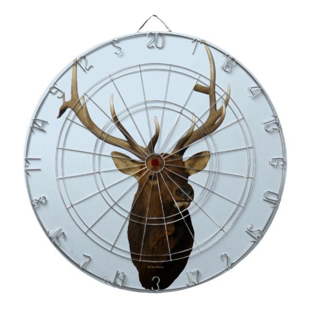 E51 Bull Elk Head Dartboard (Front)
