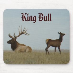 E5 Bull Elk and Yearling Mouse Pad
