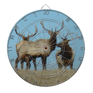 E60 Bull Elk sky Lined Dartboard