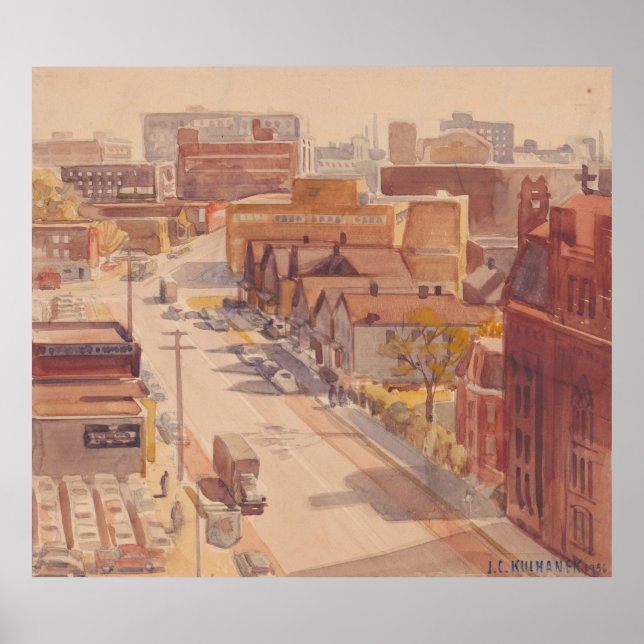 E 18th Street Looking South – Hopper Print (Front)