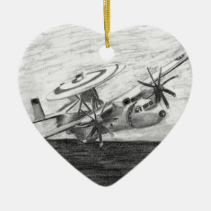 E-2C Hawkeye (Screwtop) Ceramic Ornament