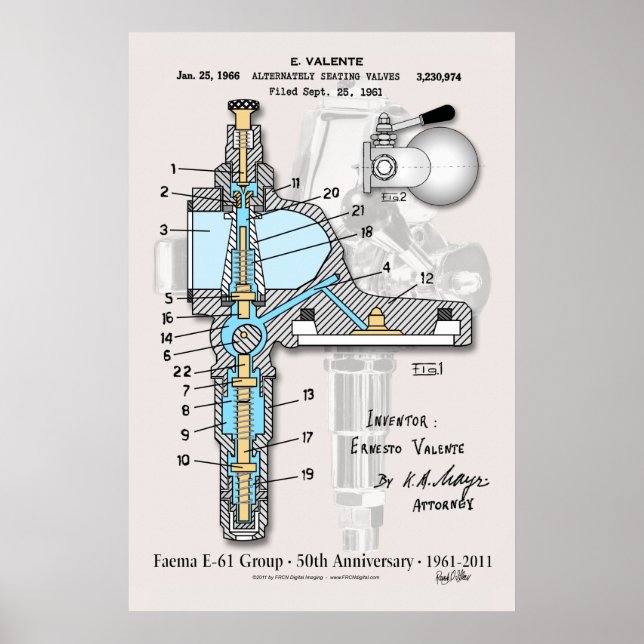 E-61 50th Anniversary 24"x36" Poster (Front)