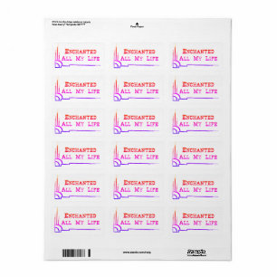 e.a.m.l ADDRESS LABEL SIZE STICKERS <<SUNSET>>