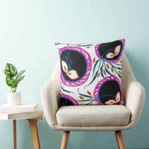 E. A. Séguy Art Nouveau , Botanical Pattern Cushion