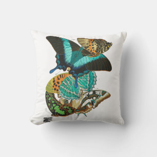 E.A. Séguy Vintage Butterflies Illustration Cushion