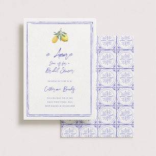 È Amore Italian Bridal Shower Invitation