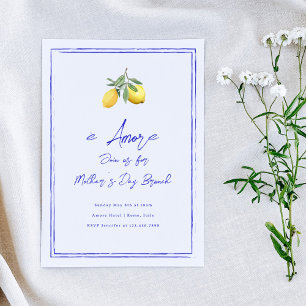 È Amore Italian Mother's Day Brunch Invitation