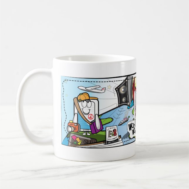 E and B "Dance like you've never.." White Mug (Left)