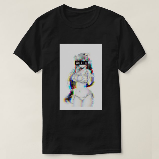 E:\AnhgocUpZZ\Waifu Anime Neko Cat Girl   .png T-Shirt (Design Front)