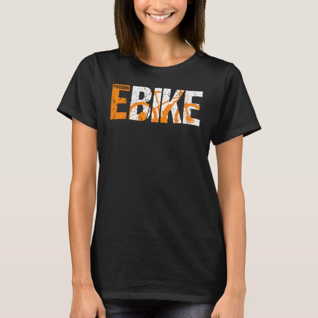 E-Bike Electric Bicycle Pedelec Gift T-Shirt (Front)