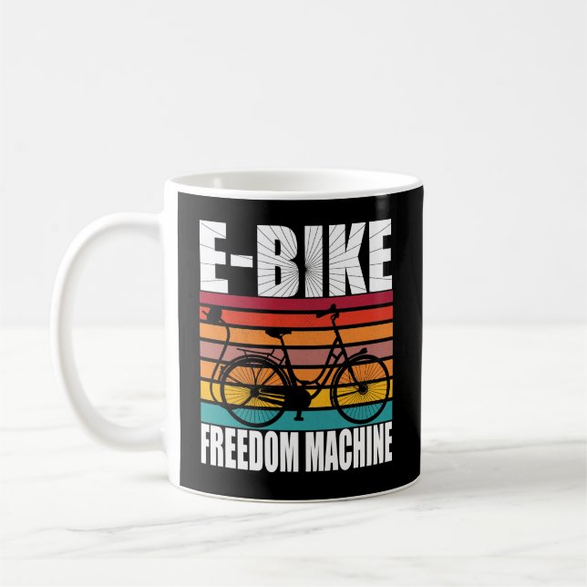 E-Bike Freedom Machine Coffee Mug (Left)