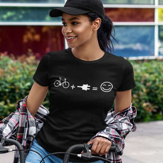 E-Bike Funny Bicycle Electronic Electric Cycling T-Shirt (Creator Uploaded)