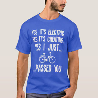 E-Bike Funny Electric Cycling For Bicycle Electron T-Shirt