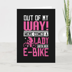 E-bike Lady Card