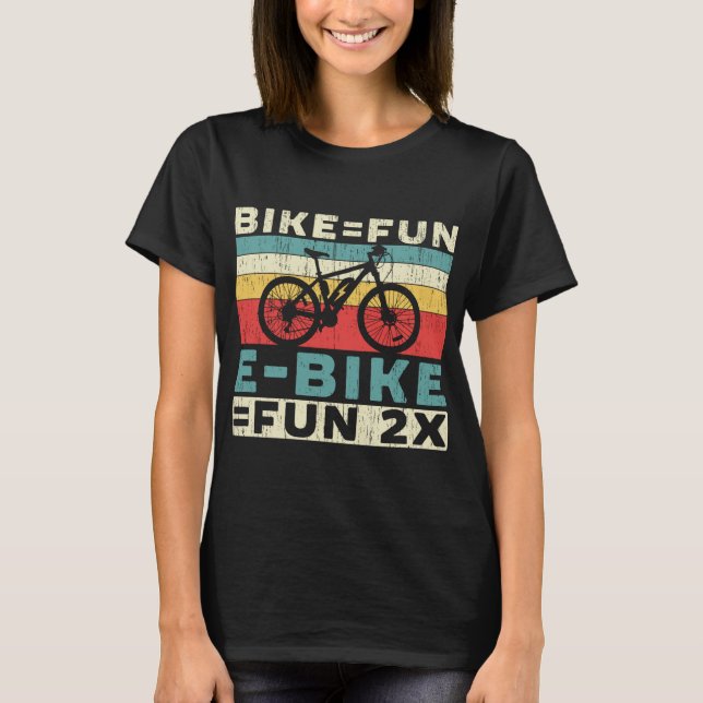 E-Bike Lover Electric Bicycle Owner Bicycle Ride T-Shirt (Front)