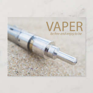 E-cig and vaping postcard