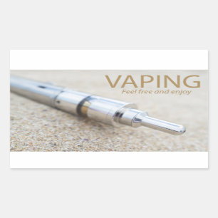 E-cig and vaping rectangular sticker
