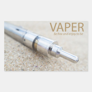 E-cig and vaping rectangular sticker
