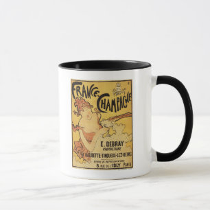 E. Debray Champagne Advertisement Poster Mug