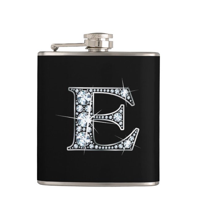 E "Diamond Bling" Flask (Front)