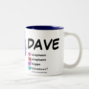 e.e.h.r...? Dave right-handed Mug