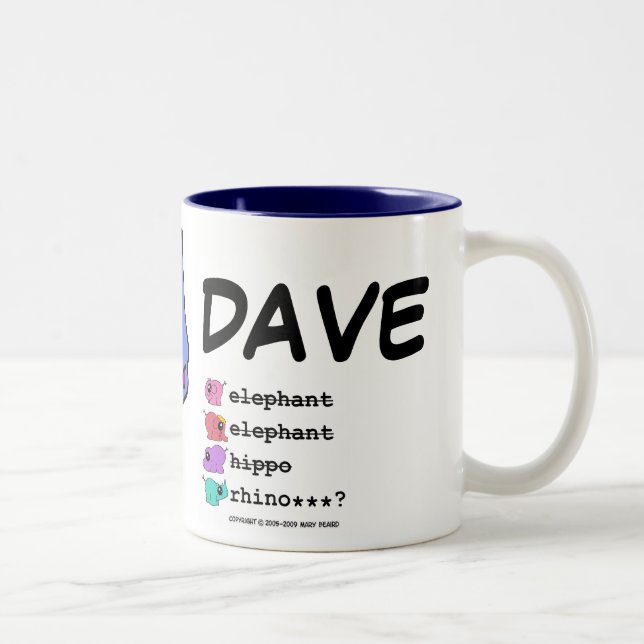 e.e.h.r...? Dave right-handed Mug (Right)