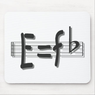 e eq F flat FOR UPLOADwhitewith shadow PNG Mouse Pad