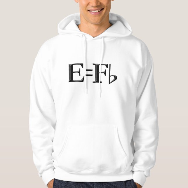 E equals f flat stupid hoodie (Front)
