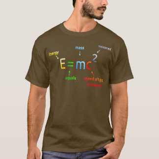 E Equals M C Squared E=MC2 Science Equation Long S T-Shirt