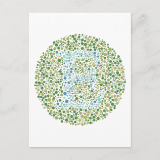 “E” Eye Test Letter Postcard