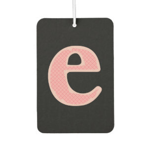 E floral flower blossoms vines petals plant bloom car air freshener