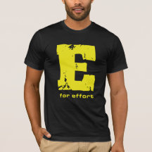 E for Effort Quality Men's T-shirt (yellow)