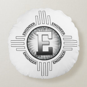 E For ENGINEER Round Cushion