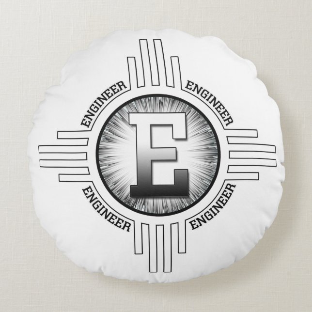 E For ENGINEER Round Cushion (Front)