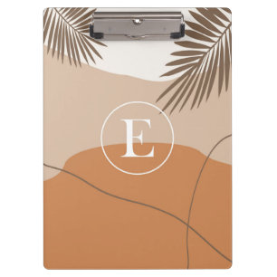 E - Initial Monogram Letter E Abstract Design Clipboard