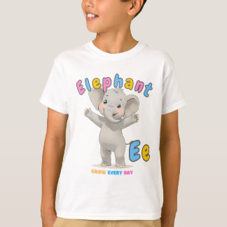 “E is for Elephant” Alphabet Tee – Grow Every Day