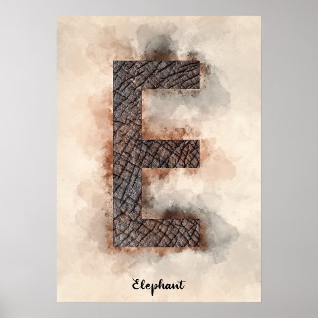 E is For Elephant Poster (Front)