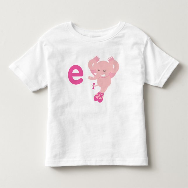 E is for Ellie Elephant T-shirt (Front)