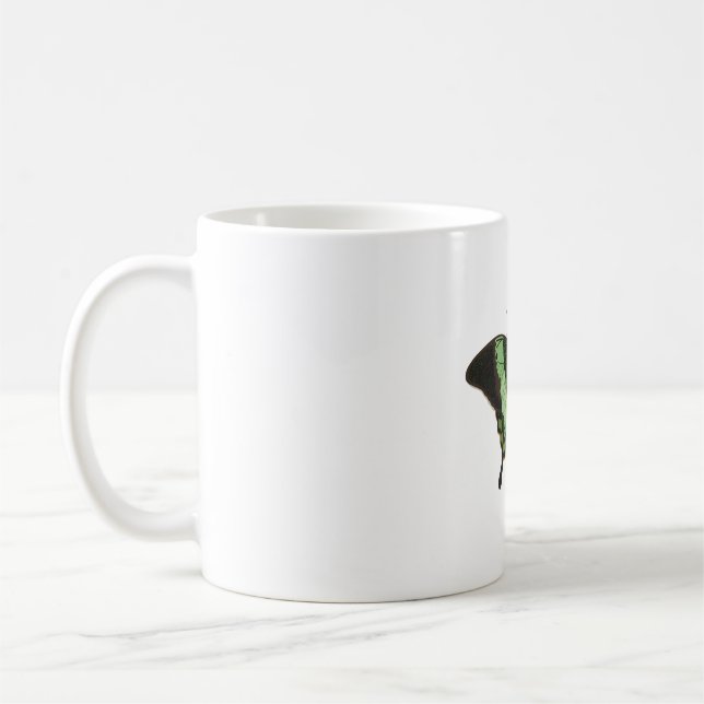 E is for Emerald Swallowtail Moth  Coffee Mug (Left)