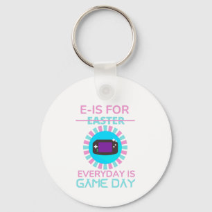 E - IS FOR EVERYDAY IS GAME DAY KEY RING