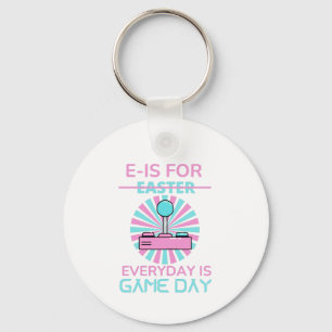 E - IS FOR EVERYDAY IS GAME DAY KEY RING