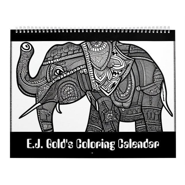 E.J. Gold's Wildlife Colouring Calendar (Cover)