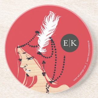 E|K Coaster featuring artist Eliza Frye