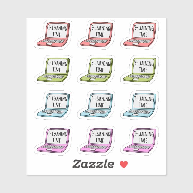 E-Learning Home Schooling Reminder Laptop Planner (Sheet)