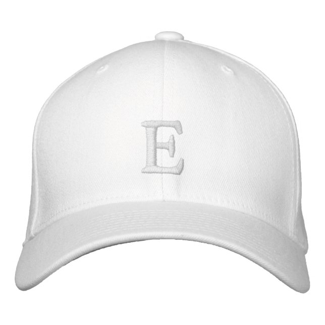 E-Letter Embroidered – Custom Initial Hat (Front)