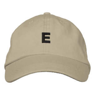 E - Letter Monogram Stunning Handsome Adorable-Hat Embroidered Hat
