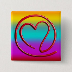 e m a i l 4 y o u coloured linear 15 cm square badge